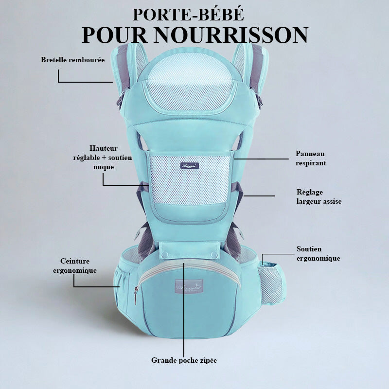Porte-Bébé Hipseat Multifonction Mesh 3D