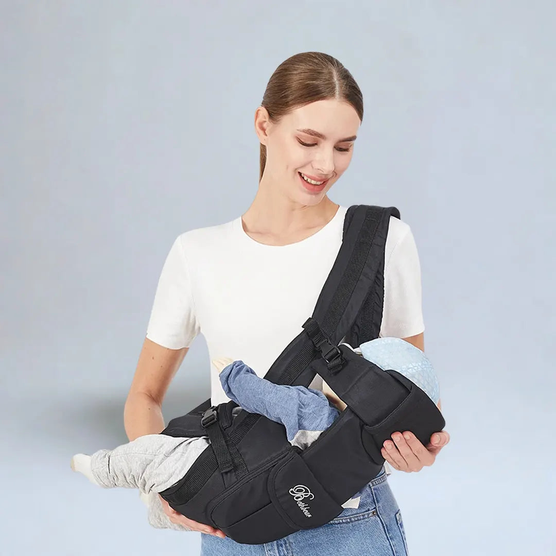 Porte-bébé en bandoulière – réglable pour nouveau-né et les tout petits