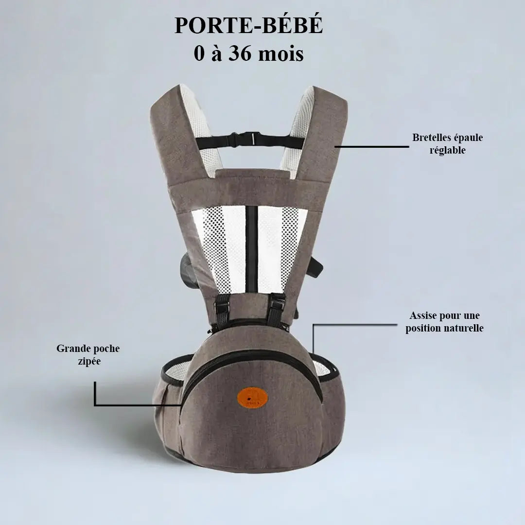 Porte-bébé pour enfant de 0 à 36 mois – souple, respirant et réglable
