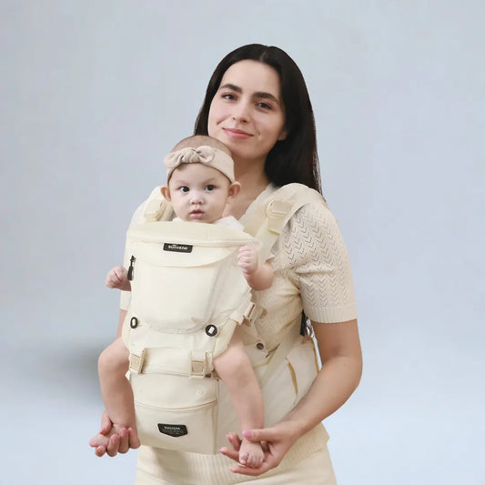 Porte-bébé avec assise Sunveno – 3 en 1, résistant aux taches et à la saleté