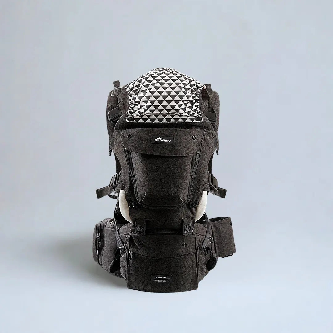 Porte-bébé avec assise Sunveno – 3 en 1, résistant aux taches et à la saleté