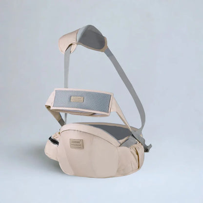 Porte-bébé avec siège de hanche – ceinture réglable, sangle de ventilation