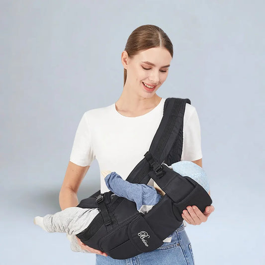 Porte-bébé en bandoulière – réglable pour nouveau-né et les tout petits