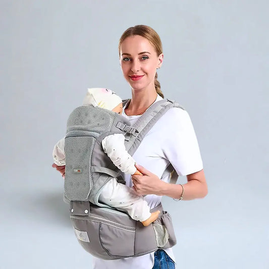 Porte-Bébé Hipseat Ergonomique Mesh Multipoches