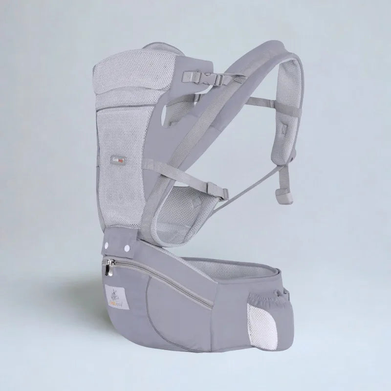 Porte-Bébé Hipseat Ergonomique Mesh Multipoches