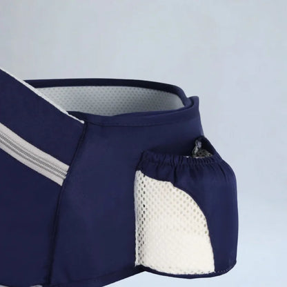 Porte-Bébé Hipseat Ergonomique Mesh Multipoches