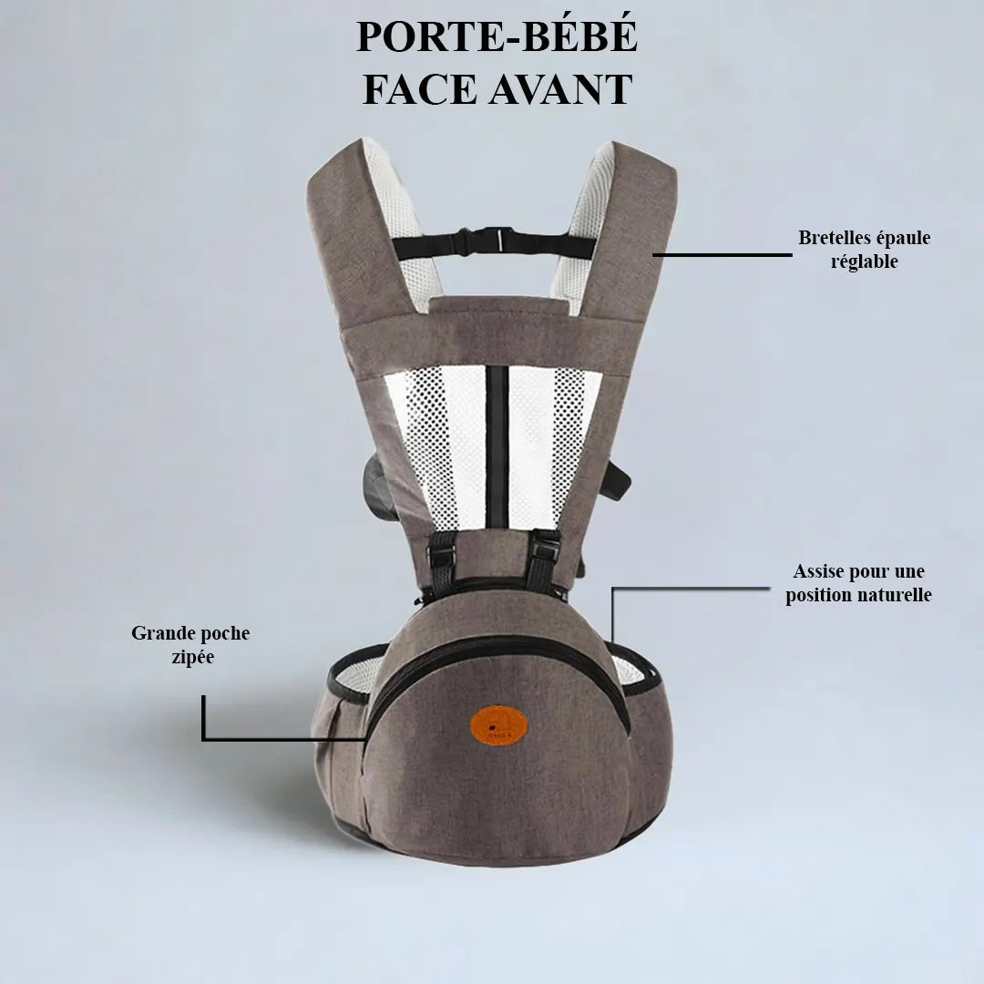 Porte-bébé face avant ou arrière – modulable, réglable et confortable