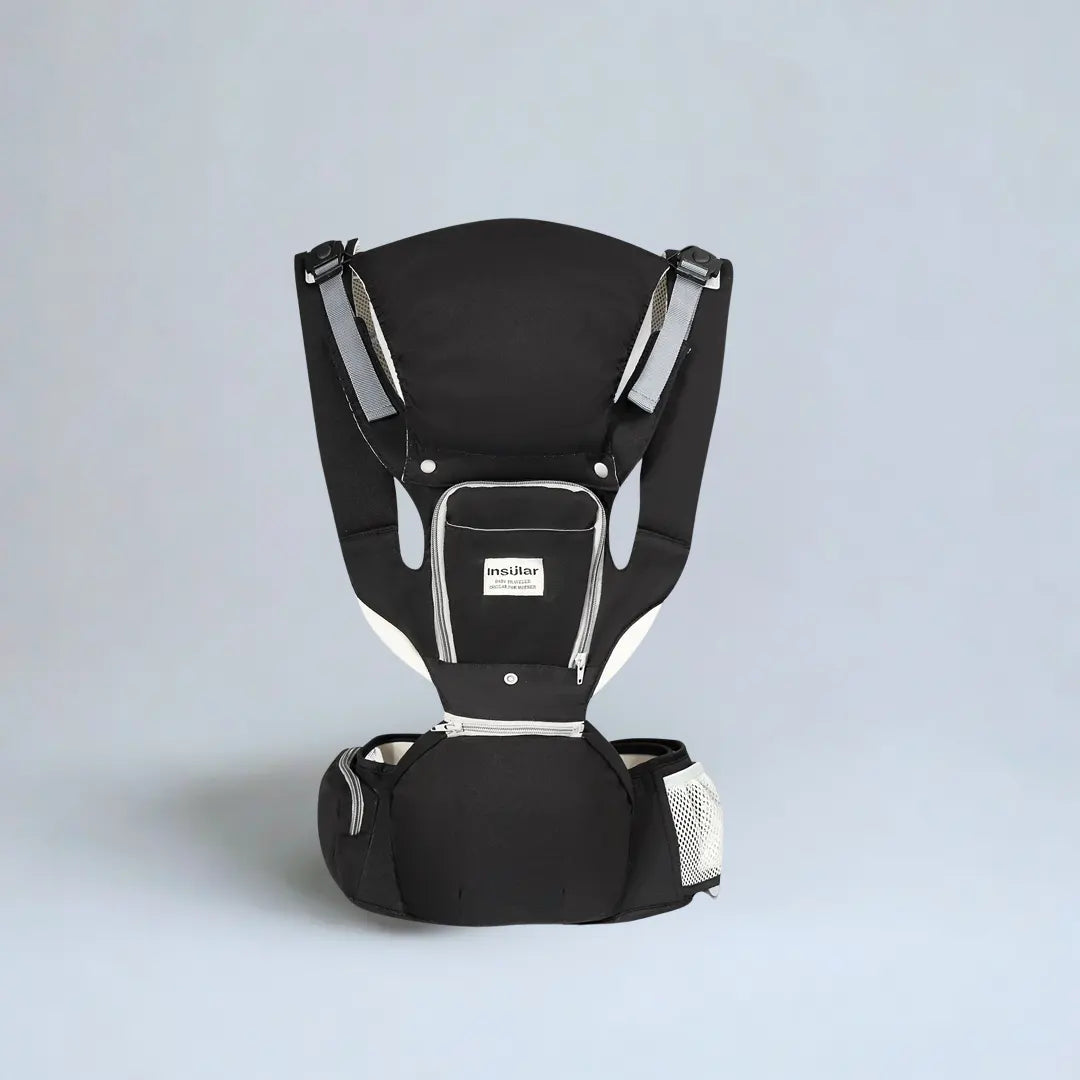 Porte-bébé face vers l'avant ou arrière – multifonctionnel et tabouret de taille respirant