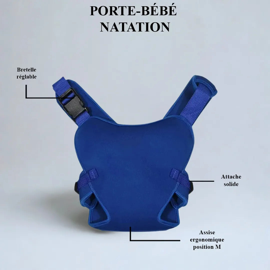 Porte-bébé natation pour bébé – sangle réglable et plongée sure