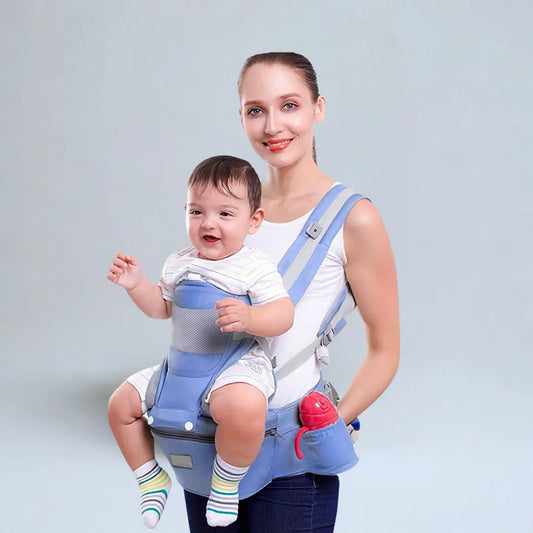 Porte-bébé sac à dos – avec siège de hanche et idéal en voyage