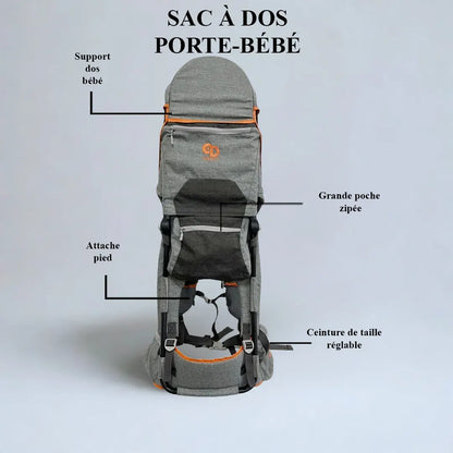 Sac à dos porte-bébé – idéal pour faire de la randonnée