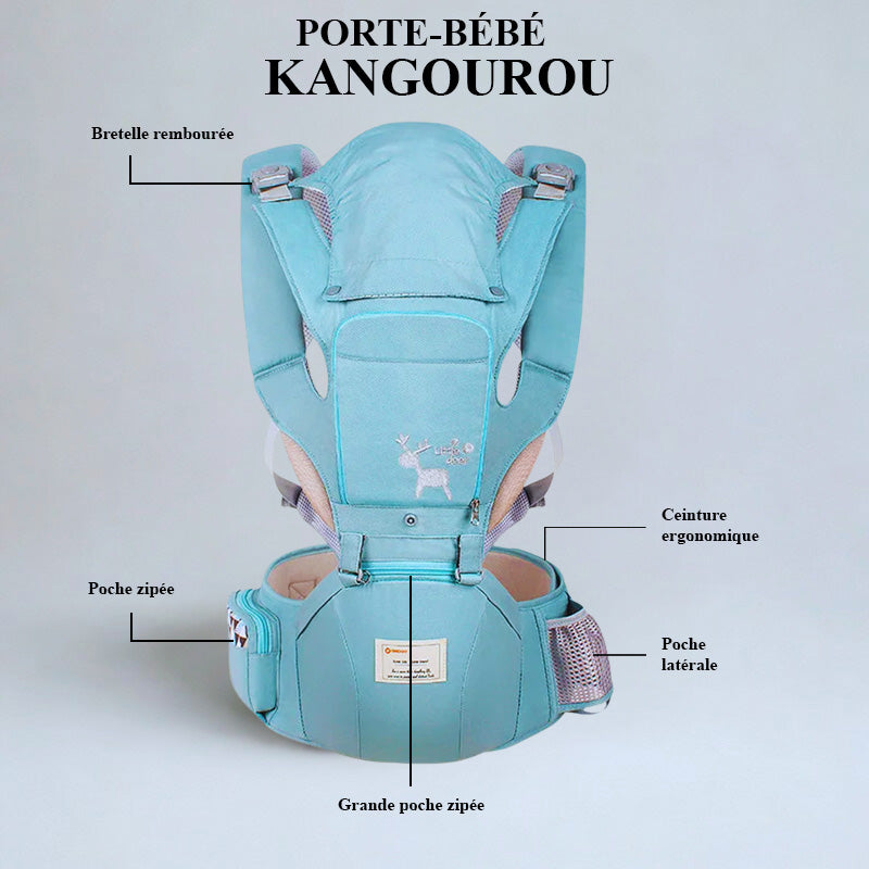 Porte-Bébé Hipseat Ergonomique Mesh