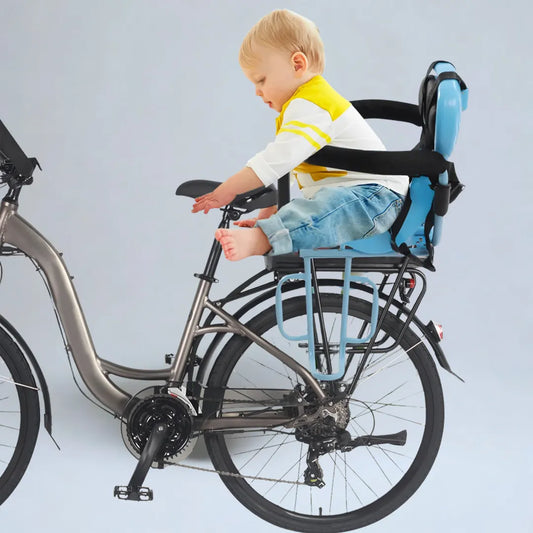 Porte-bébé type siège bébé sur vélo – ceinture réglable et coussin en mousse