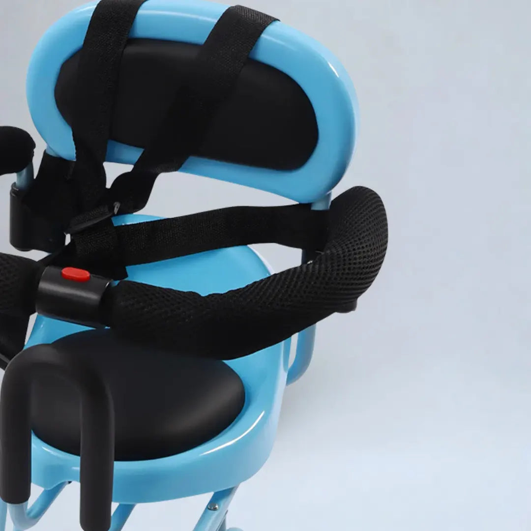 Porte-bébé type siège bébé sur vélo – ceinture réglable et coussin en mousse
