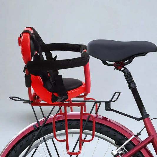 Porte-bébé en siège vélo – ceinture réglable, coussin mousse